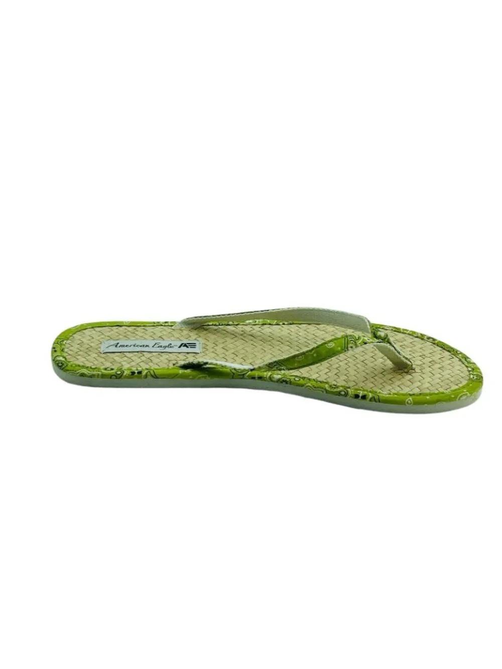 American Eagle Womens Shoes Sz 7/8 Green Thongs